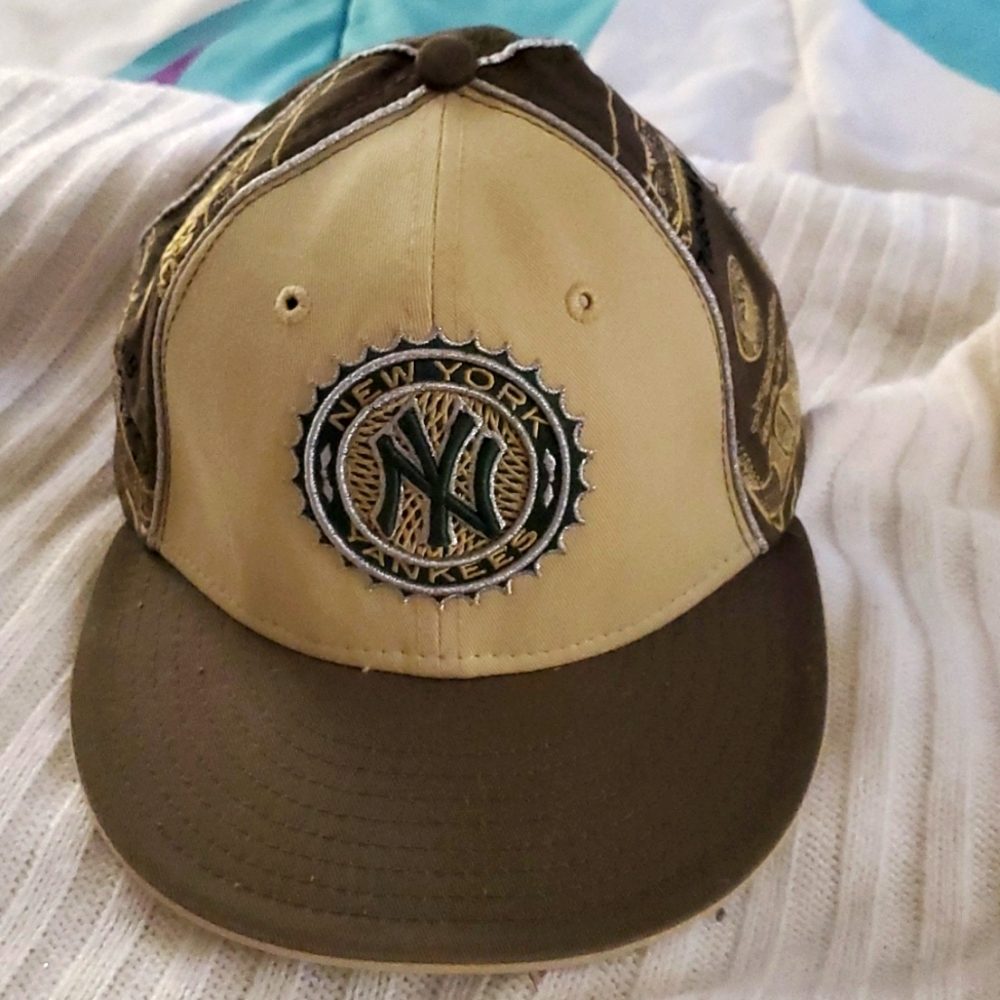 New Era New York Yankees 5950 59Fifty 100$ One Hundred Dollar Bill Hat SZ 7 3/8"